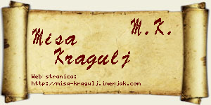 Miša Kragulj vizit kartica
